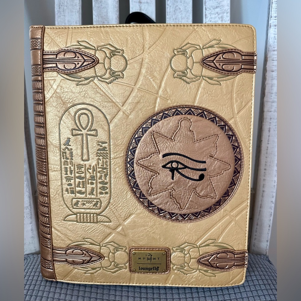 Loungefly The Mummy Book of the Living Mid-Size Backpack-IN HAND